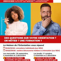 Ateliers d'orientation à Figeac
