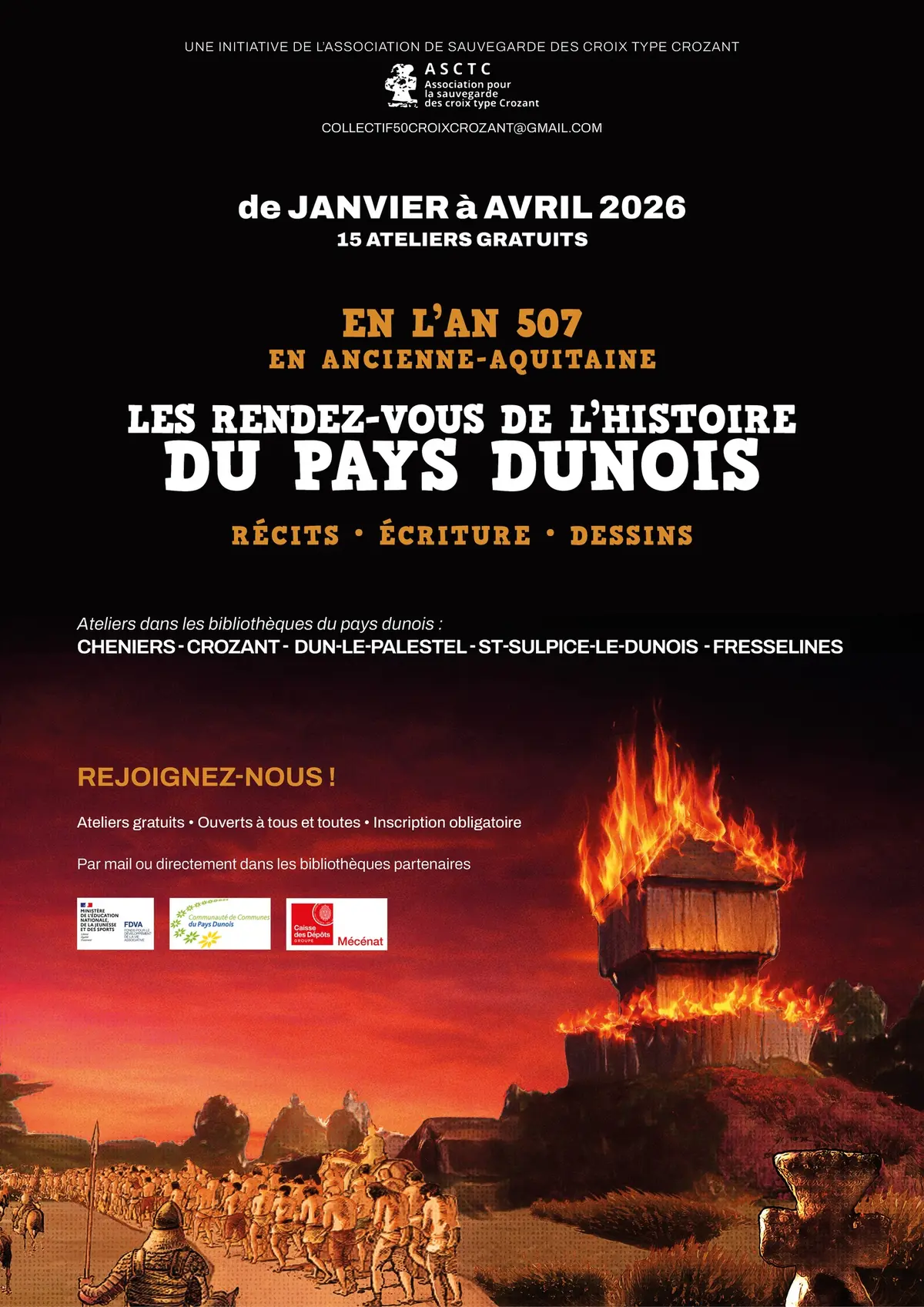 Ateliers  dans les bibliothèques du Pays Dunois