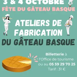 Ateliers de fabrication de gâteau basque