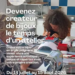 Ateliers de loisirs creatifs : création de bijoux en pâte fimo