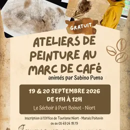 Ateliers de peinture au marc de café pour les Journées Européennes du Patrimoine à Niort
