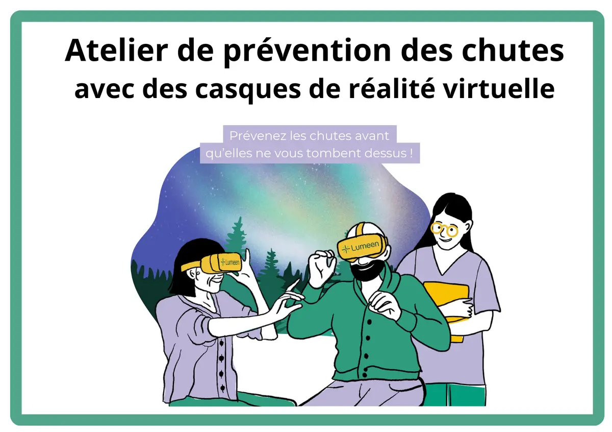 Ateliers de prévention des chutes avec des casques VR