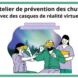 Ateliers de prévention des chutes avec des casques VR