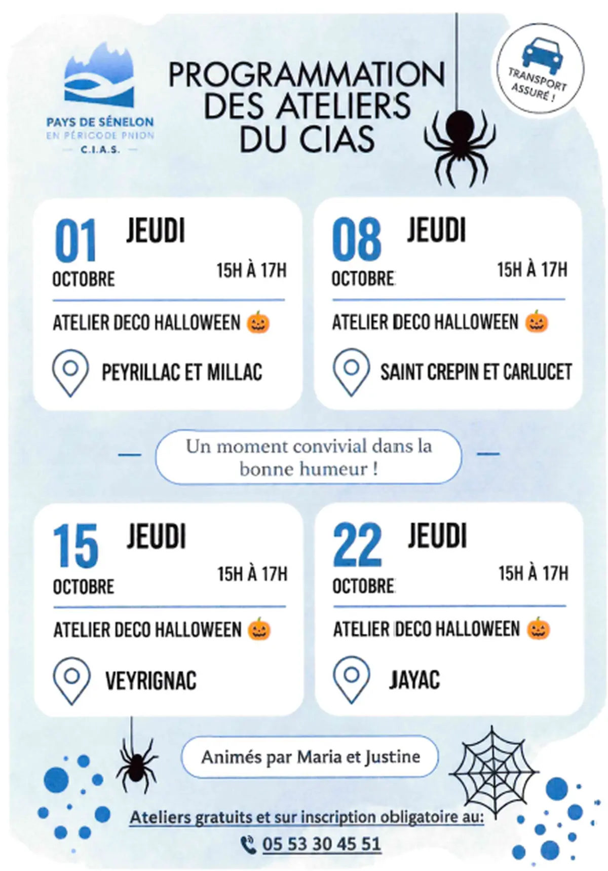 Ateliers déco Halloween du CIAS