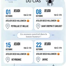 Ateliers déco Halloween du CIAS