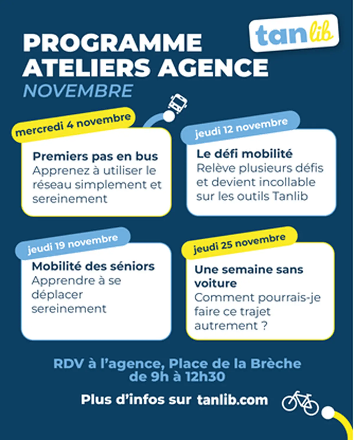 Ateliers découverte Tanlib à Niort
