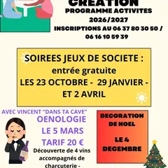 ATELIERS DU FIL DE LA CREATION - Soirée Jeux de Société