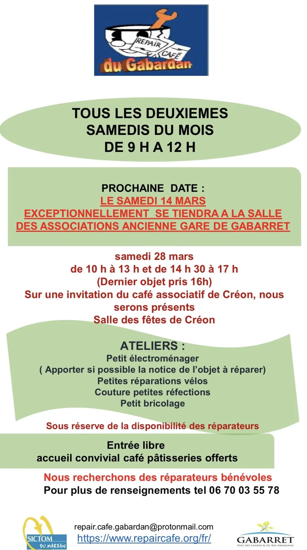 Ateliers du Repair'café