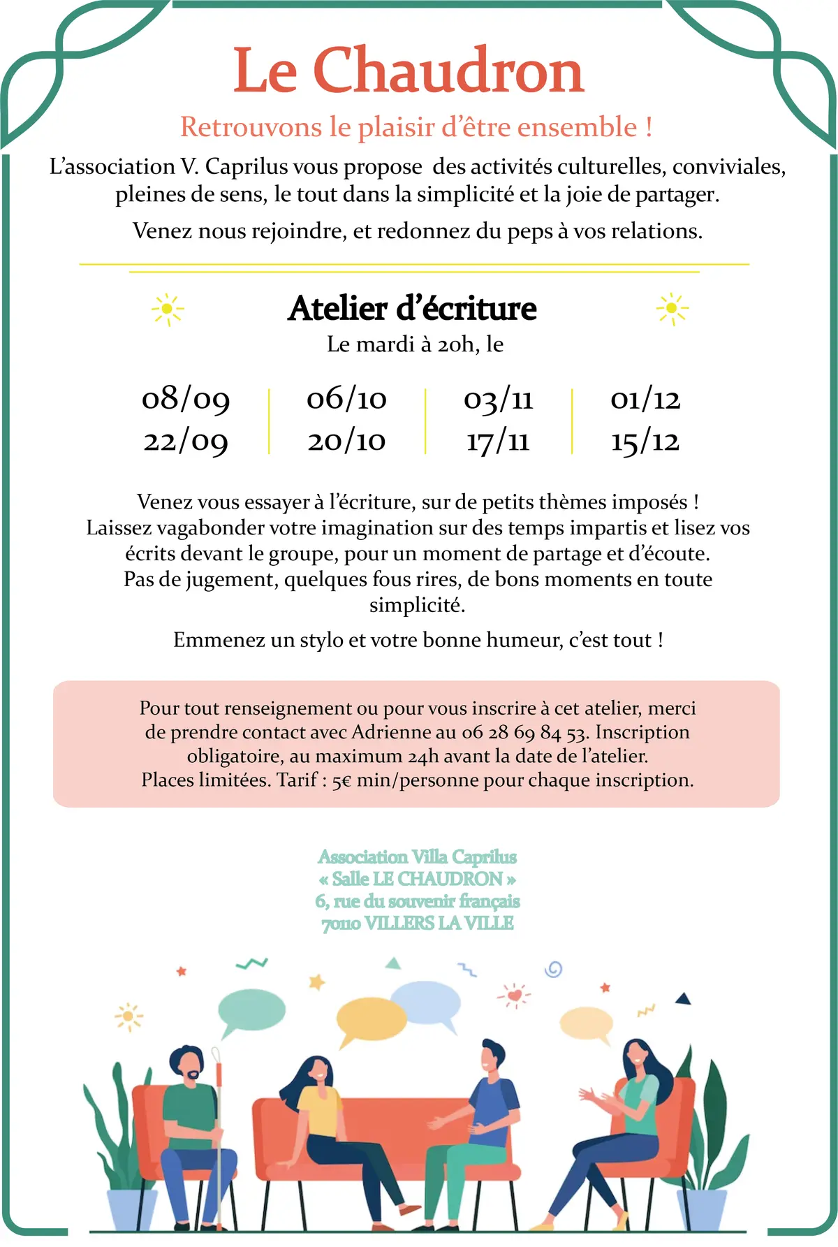 Ateliers écriture