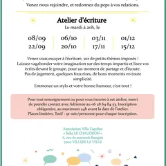 Ateliers écriture