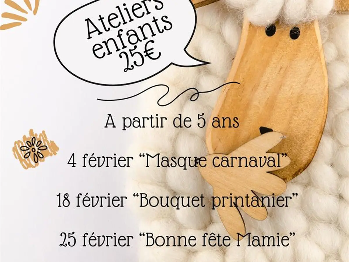 Ateliers enfants inflorescence