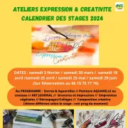 Ateliers expressions et créativité avec ACL - Sur inscription (stage de 25€ pour les adhérents et 30€ pour les non adhérents)