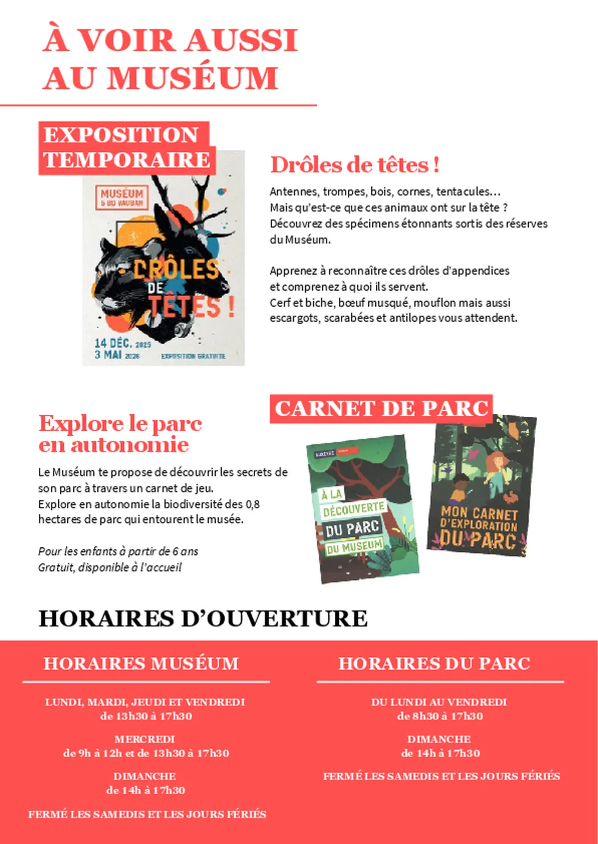 Ateliers Famille,  vacances de printemps