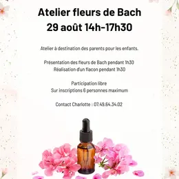 Ateliers fleurs de Bach