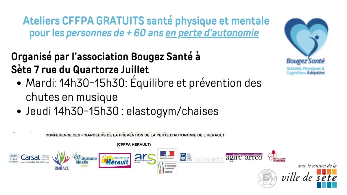 Ateliers Gratuits Séniors équilibre Et Prévention Des Chutes