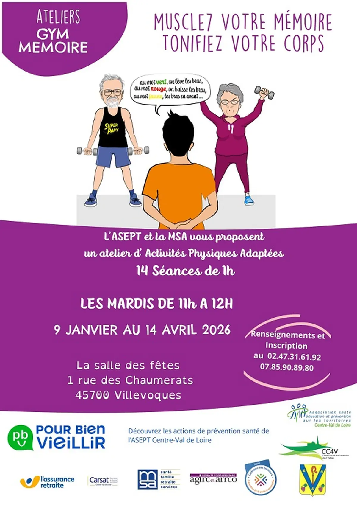 Ateliers gym memoire