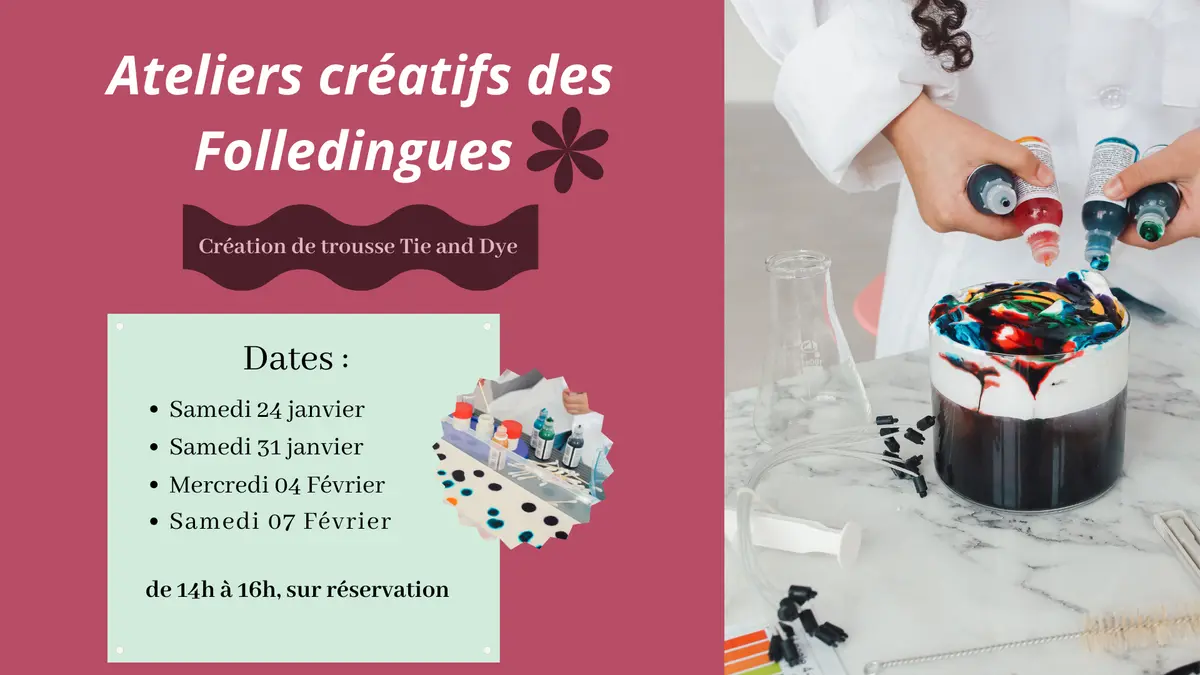 Ateliers les Folledingues : Trousse Tie and Dye