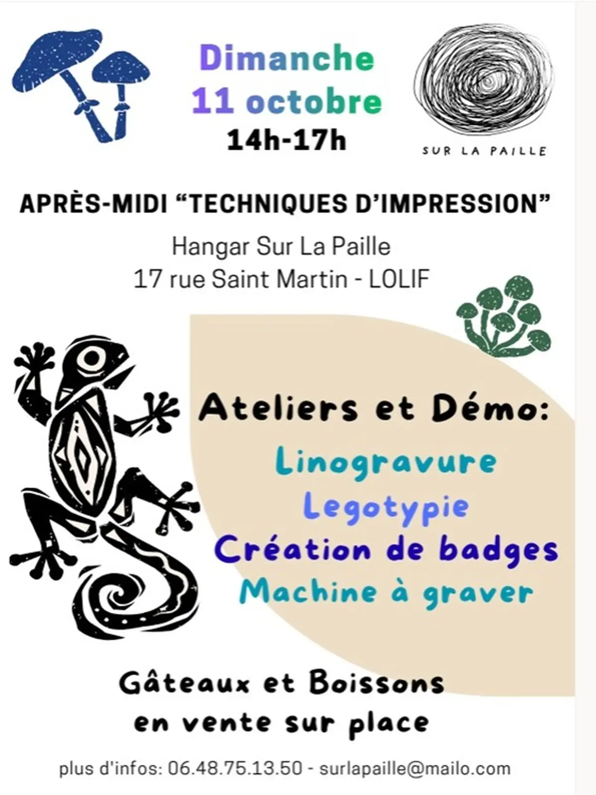 Ateliers linogravure et techniques d'impression