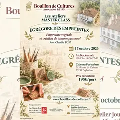 Ateliers mastercalss : empreinte végétale + création de tampon