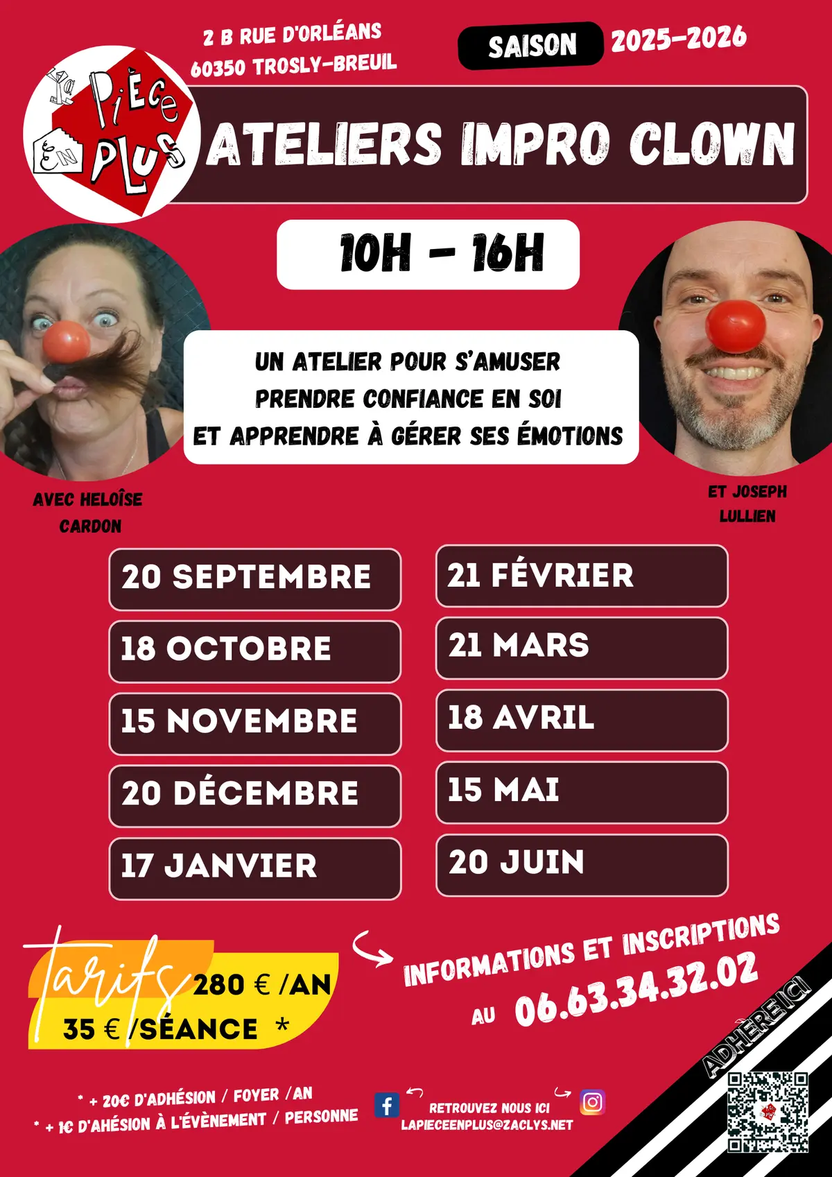 Ateliers Mensuels | Impro Clown