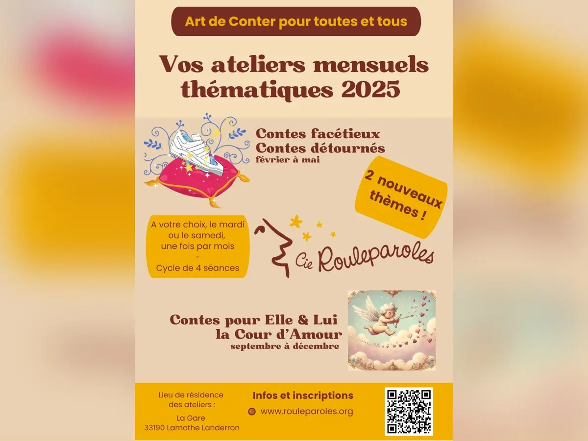 Ateliers mensuels thématiques - Art de Conter