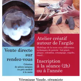 Ateliers modelage par Véronique Vaude