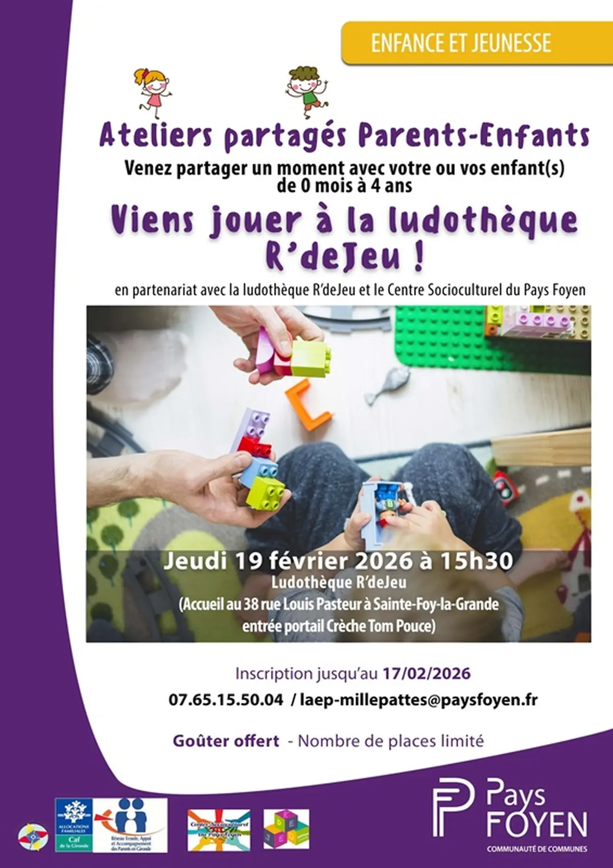 Ateliers partagés Parents-Enfants