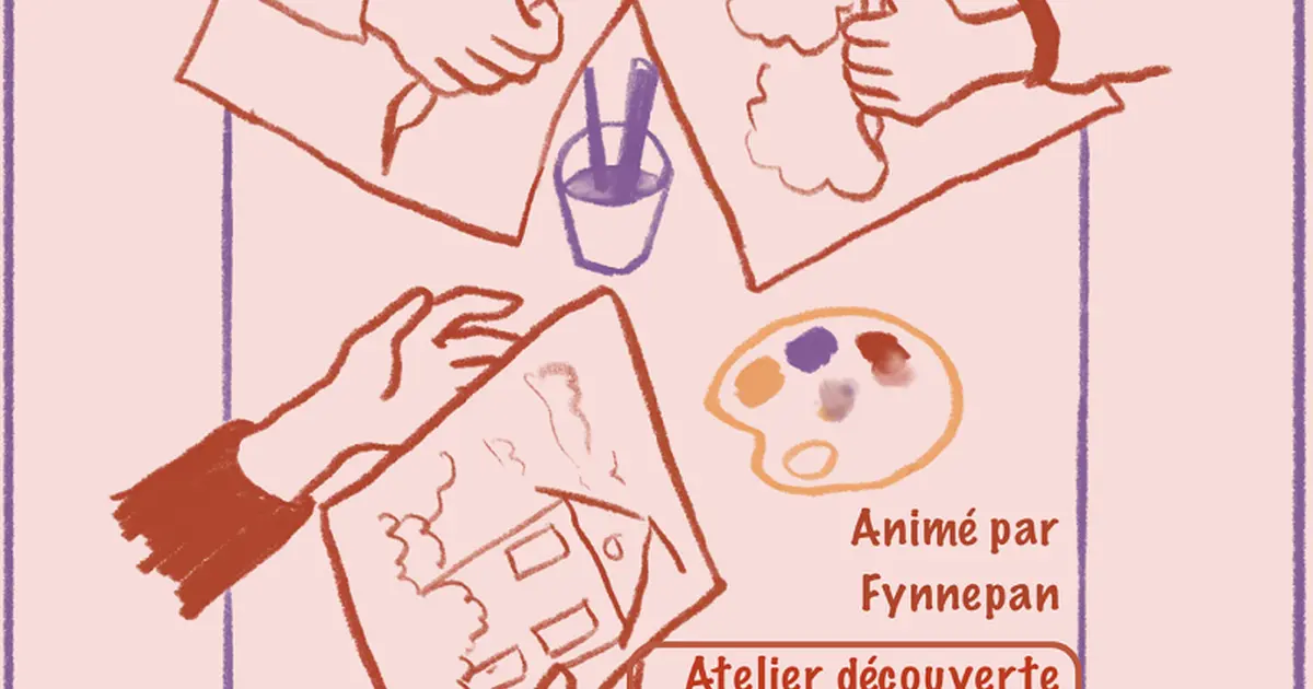 Ateliers peinture à la médiathèque d'Ayen