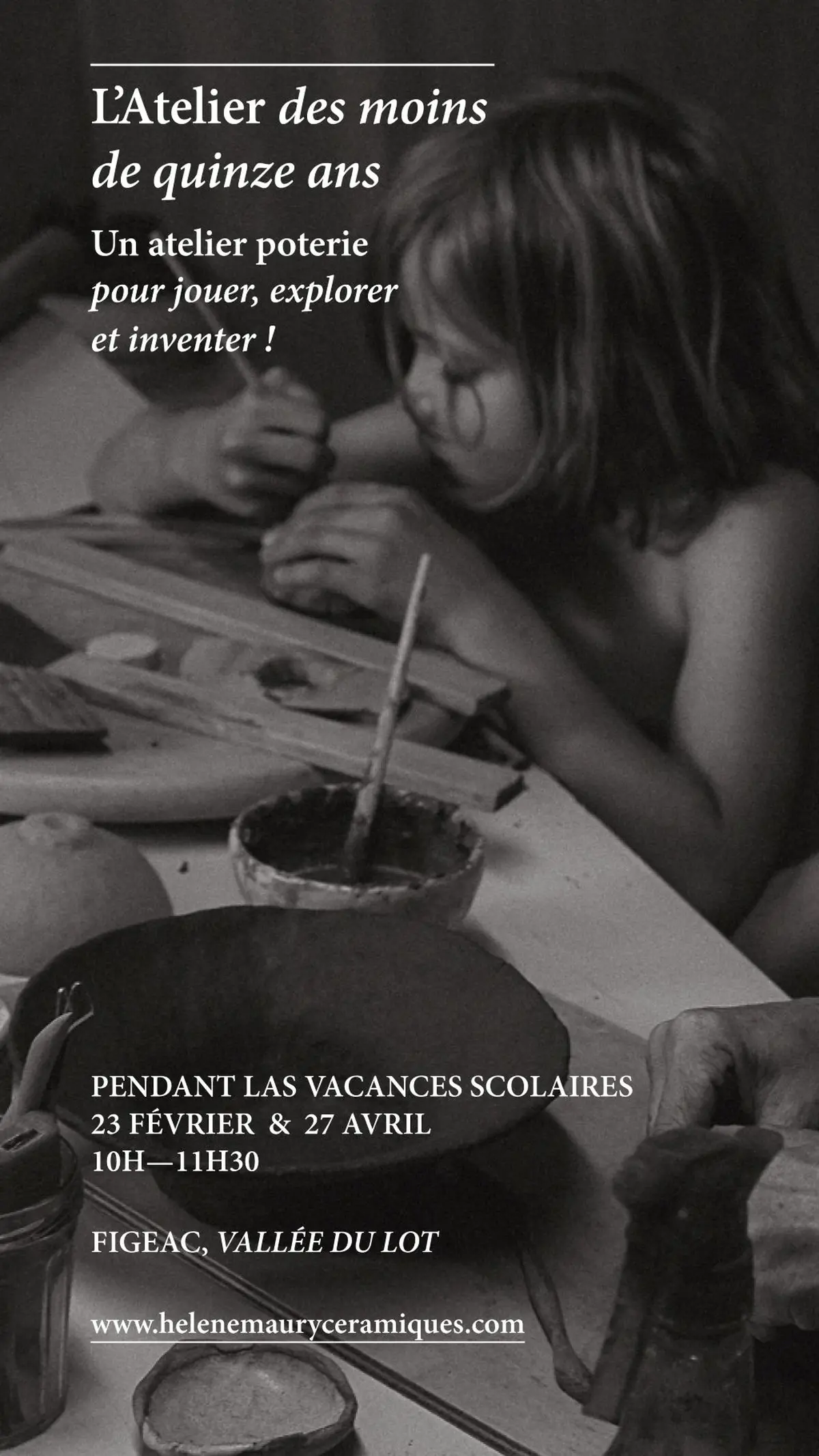 Ateliers poterie enfants, à Figeac