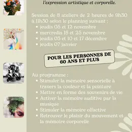 Ateliers Séniors Mémoire En Mouvement