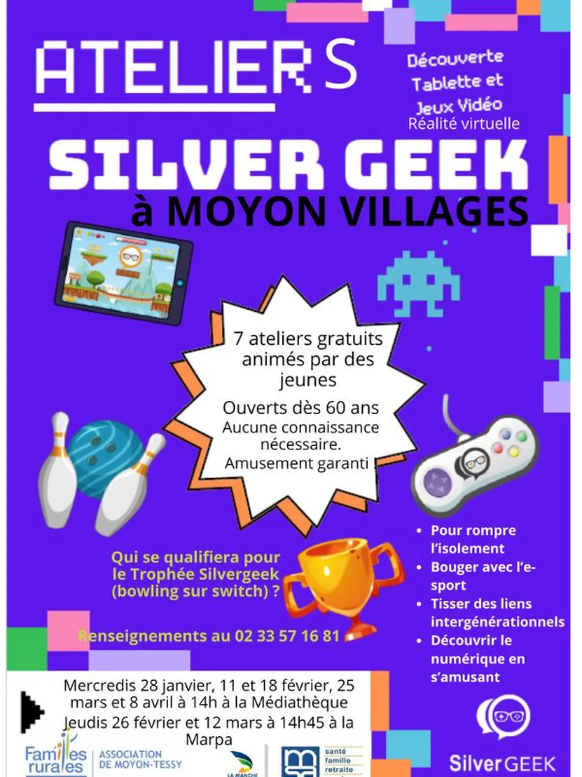 Ateliers seniors s'amuser avec le numérique