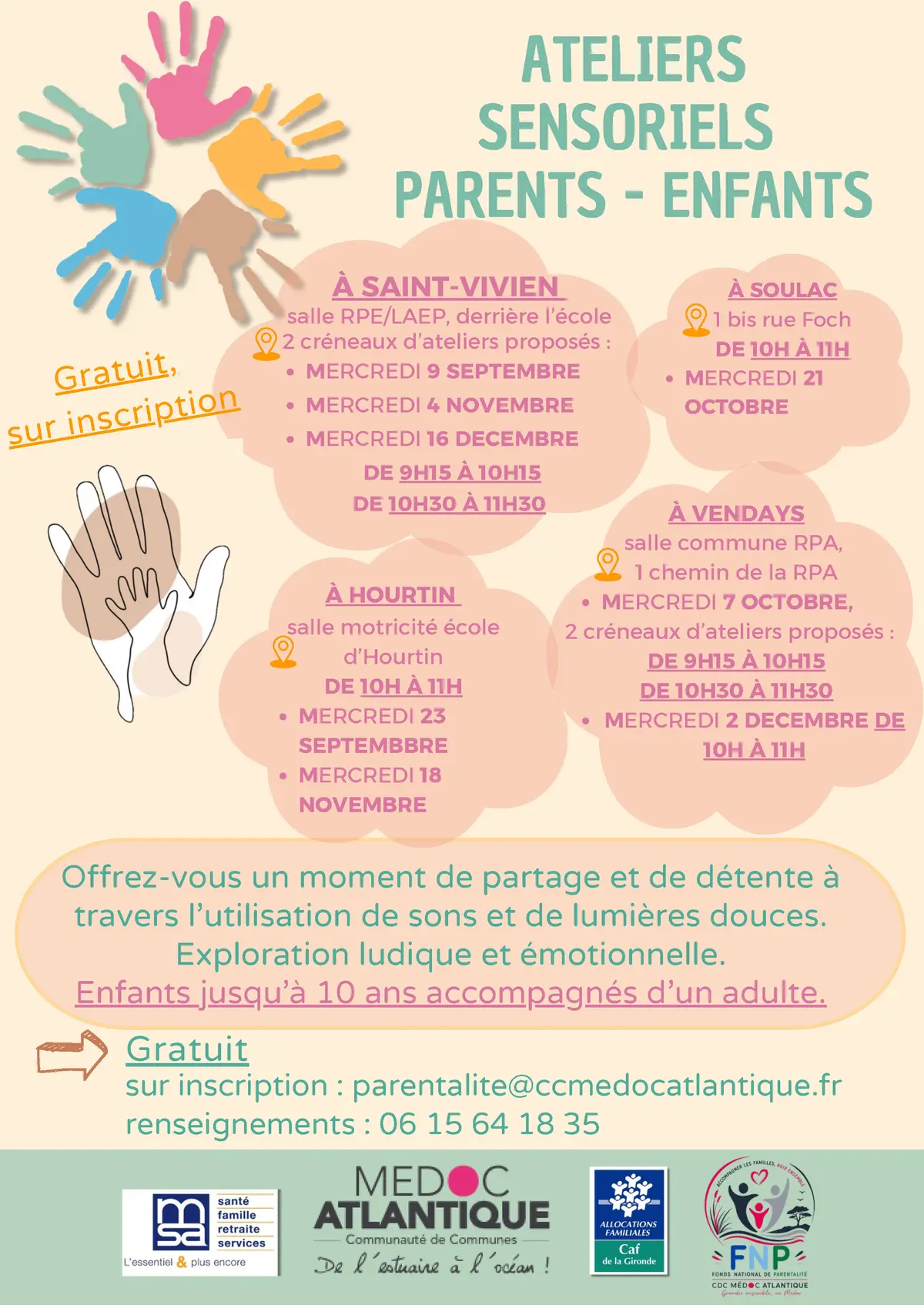 Ateliers sensoriels Parents-Enfants