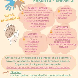 Ateliers sensoriels Parents-Enfants