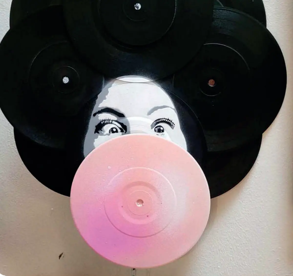 Ateliers street-art sur disques vinyles