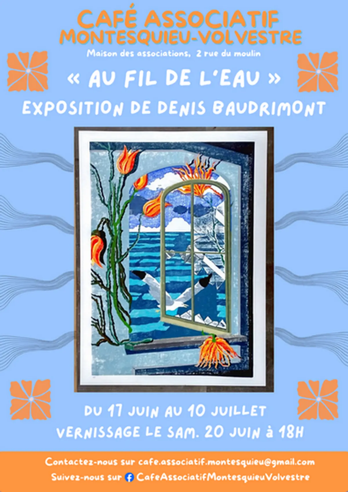 Au Fil De L'Eau Exposition De Denis Baudrimont