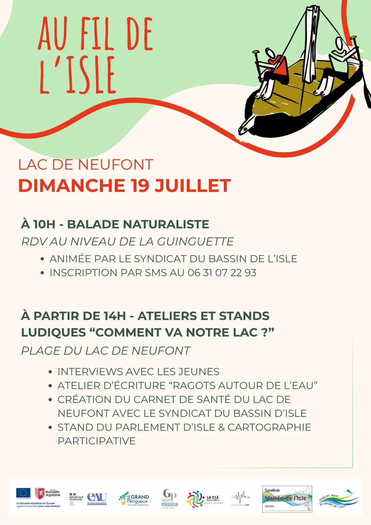 Au fil de l'isle - Lac de Neufont