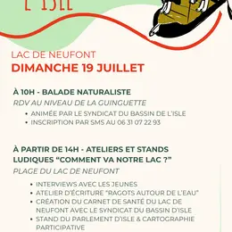 Au fil de l'isle - Lac de Neufont