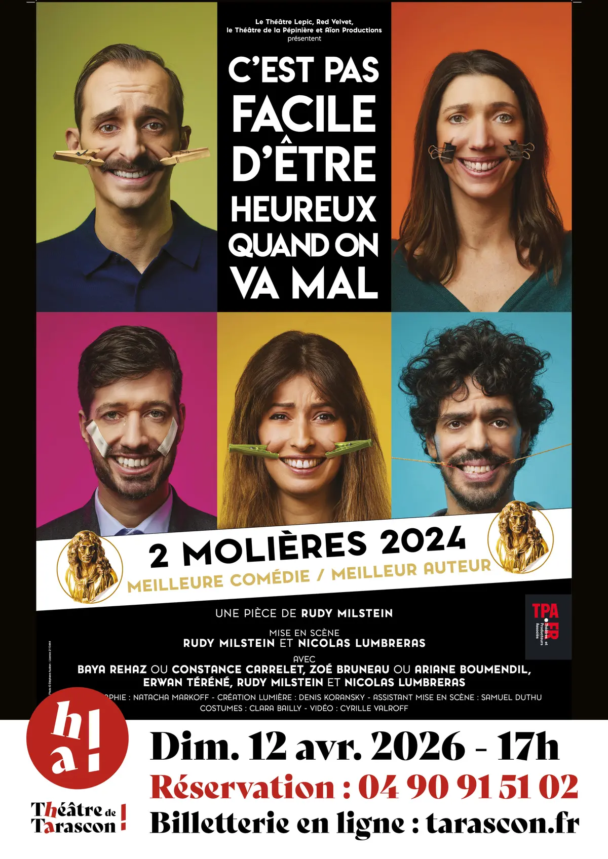 Au Théâtre C'est pas facile d'être heureux quand on va mal