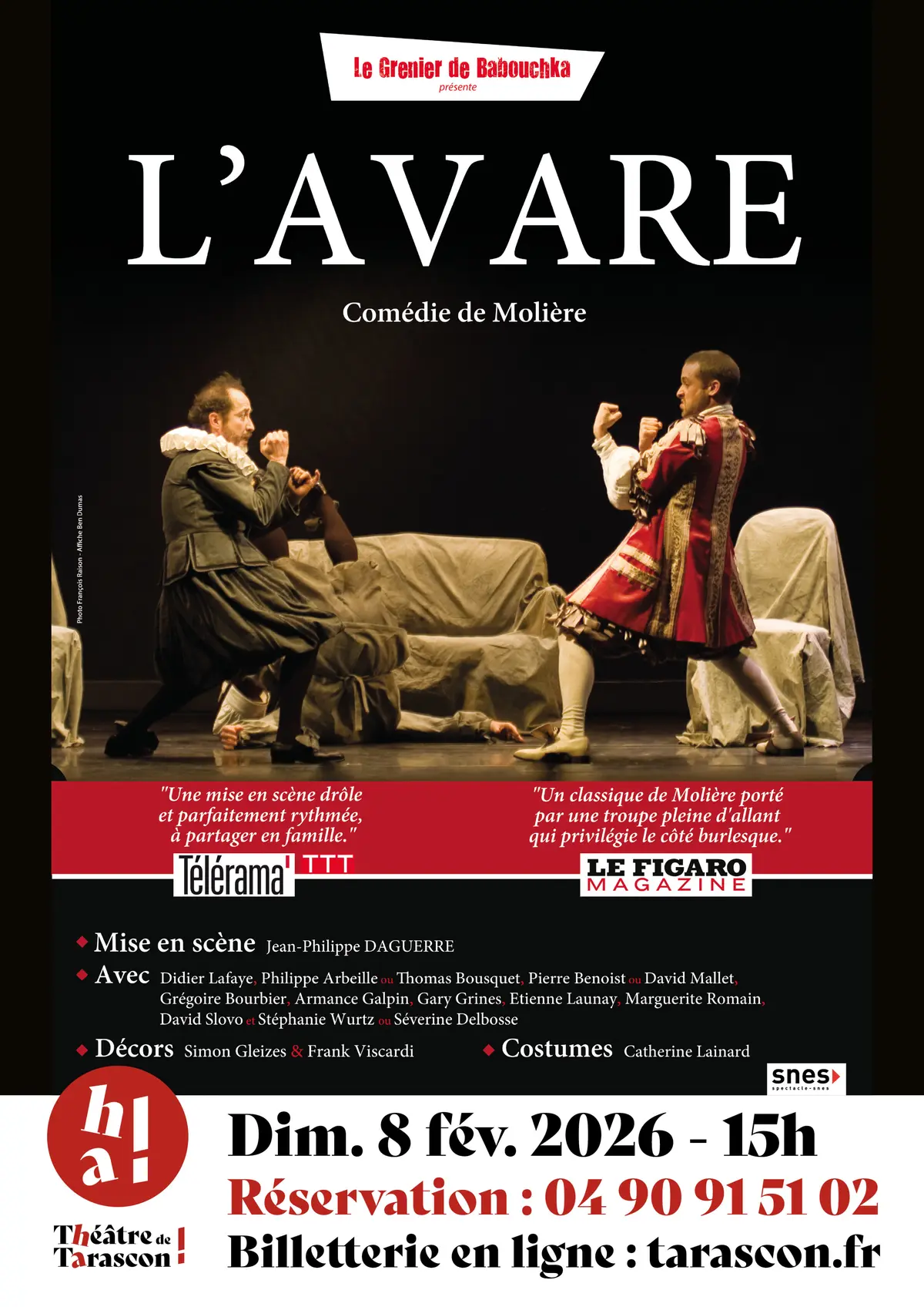 Au Théâtre L'Avare de Molière