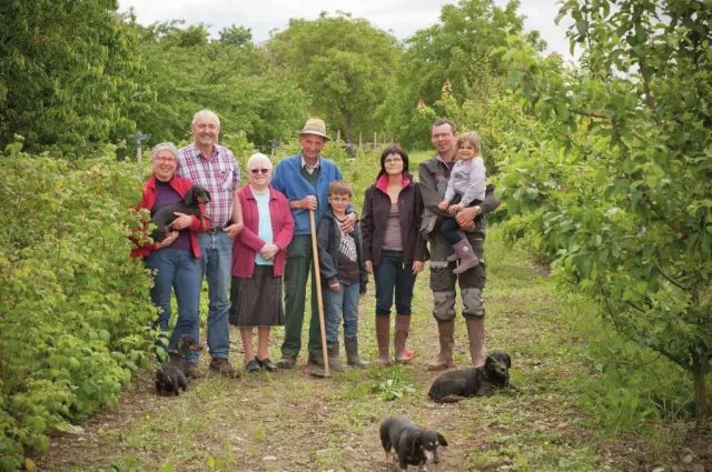 La famille Schmidt qui gère la ferme depuis plusieurs générations