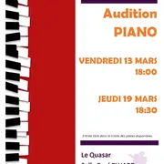 Audition de piano