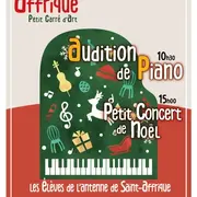 Audition de Piano  et Petit Concert de Noël