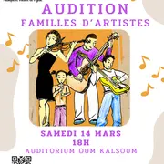 Audition familles d’artistes à l'école de Musique de Figeac