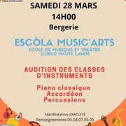 Auditions des classes de l'Escola Music'arts