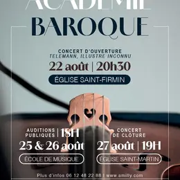 auditions publiques : académie baroque