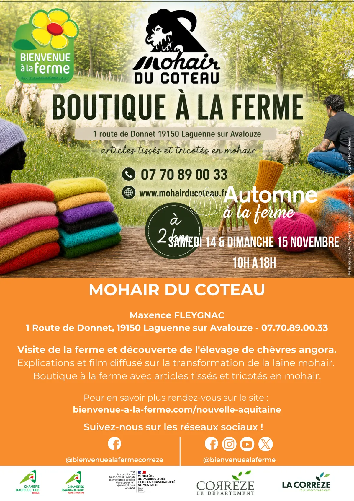 Automne à la Ferme - Mohair du Coteau