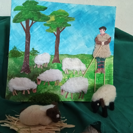 Automne en Scène : Atelier créatif pour enfants réalisation d'un mouton et d'un berger landais