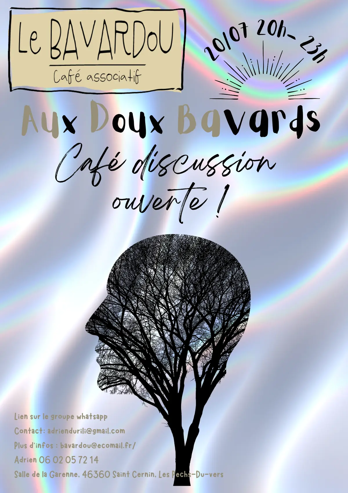 Aux Doux Bavards, café discussion