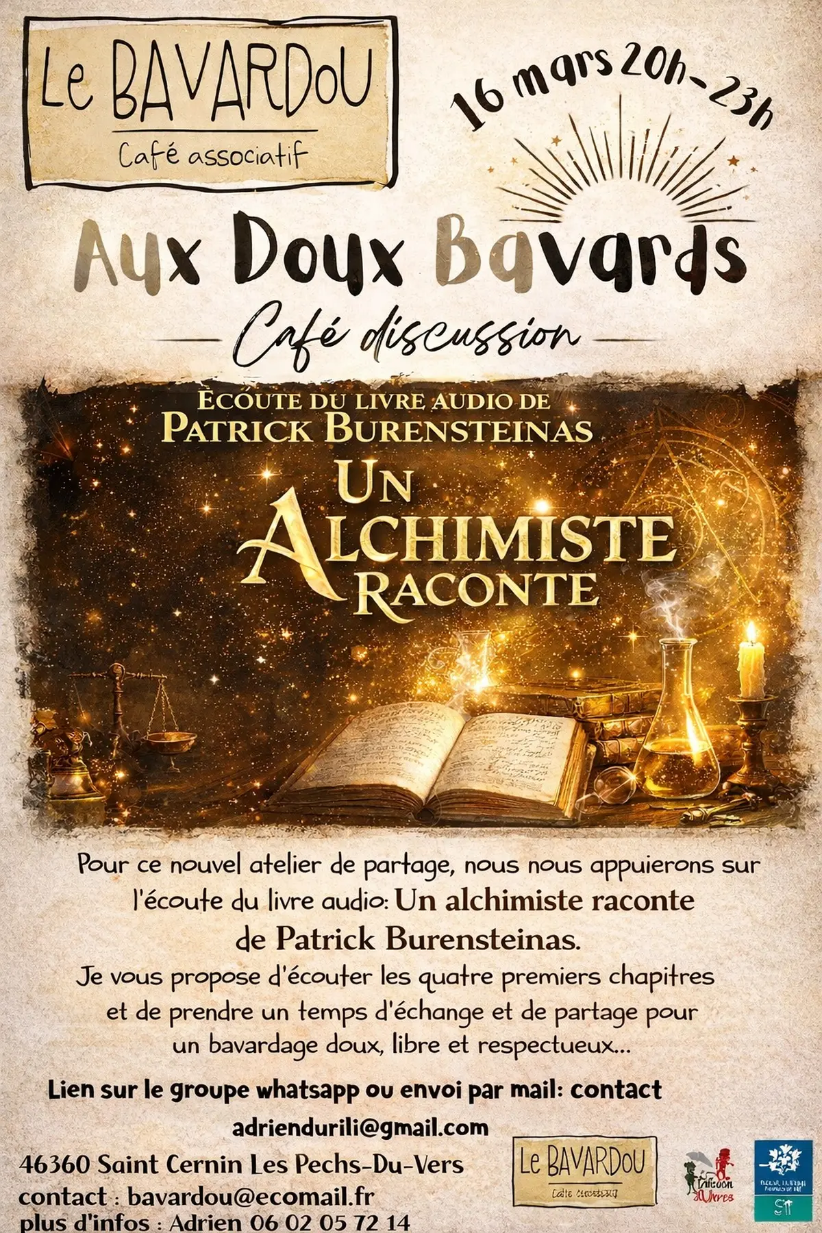 Aux Doux Bavards, café discussion
