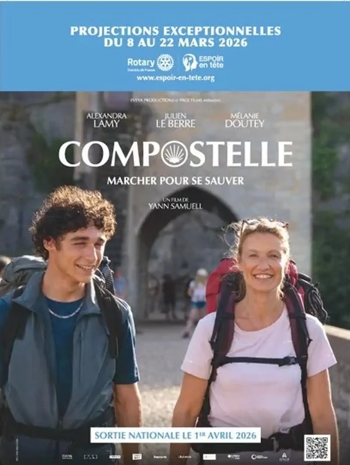 Avant première film Compostelle au profit de Espoir en tête